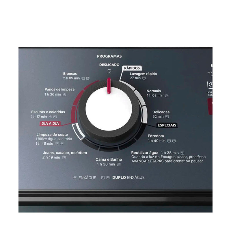 MÁQUINA DE LAVAR MUELLER AUTOMÁTICA 17KG COM CICLO RÁPIDO BRANCO - 127V