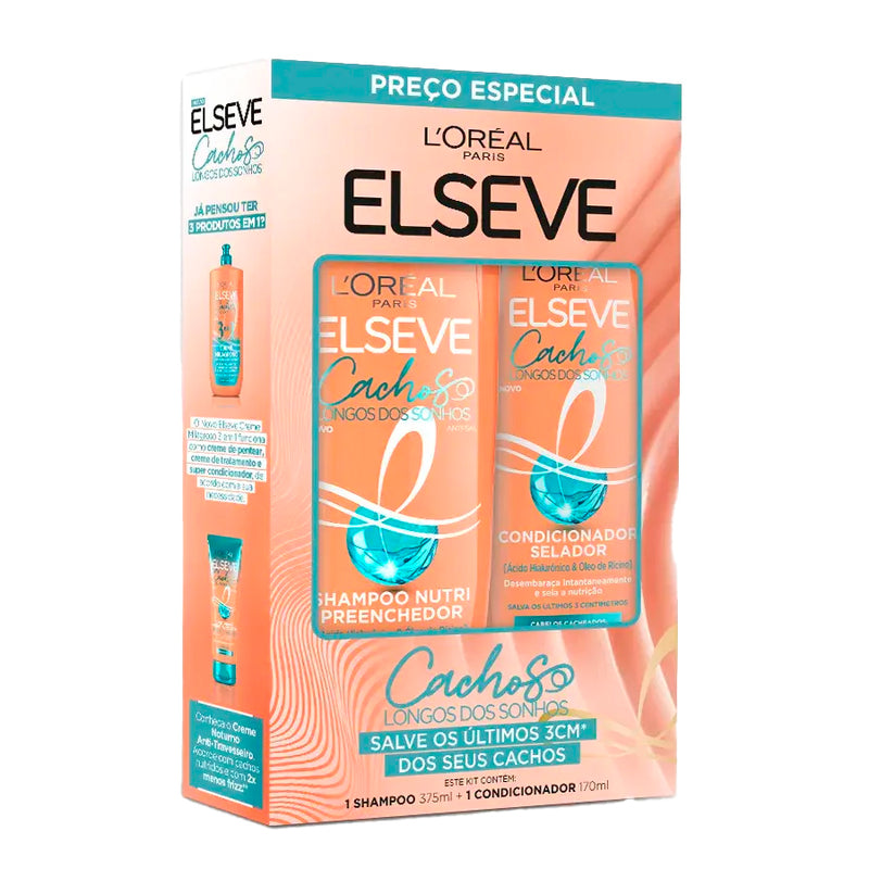 Kit Elseve Cachos Longos Shampoo + Condicionador