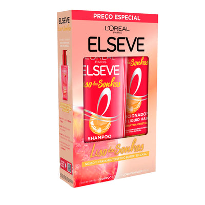 Kit Elseve Liso dos Sonhos Shampoo + Condicionador