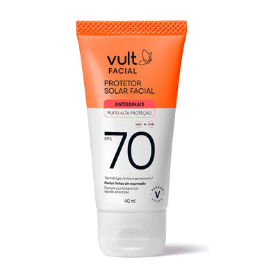 Protetor Solar Facial Vult Antissinais Fps70 40ml