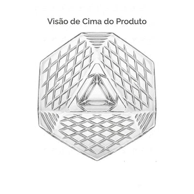 Centro de Mesa Aura - 33cm - AZ Glass