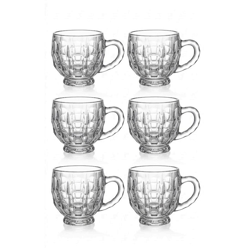 Jogo de Xícaras Mug Style 165ml com Alça - 6 Peças - AZGlass