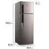 GELADEIRA ELECTROLUX FROST FREE 320L DUPLEX INOX LOOK (TF38S) - 127V