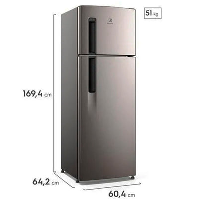 Geladeira Electrolux Frost Free 320L Duplex Inox Look (TF38S) - 127V