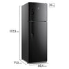 GELADEIRA ELECTROLUX FROST FREE 380L AUTOSENSE DUPLEX BLACK INOX LOOK (TF41B) 127V