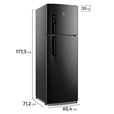 Geladeira Electrolux Frost Free 380l Autosense Duplex Black Inox Look (tf41b) 127v