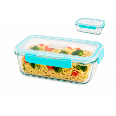Travessa com Tampa Hermética 1,5L Az Glass