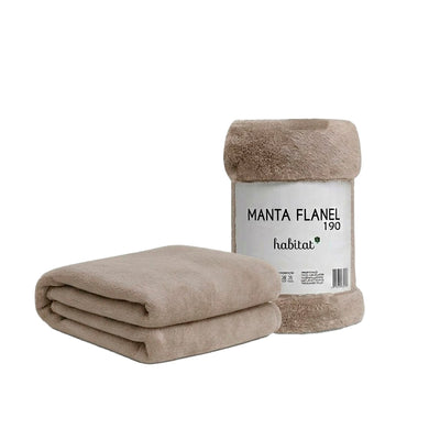 Manta Flanel Habitat Casal - Fendi