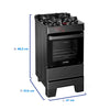 Fogão Esmaltec Ideal Top 4 Bocas Automático Mesa de Vidro - Preto - Bivolt