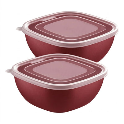 Jogo de Potes Tramontina  MixColor 2 Peças em Polipropileno Vermelho - 2L