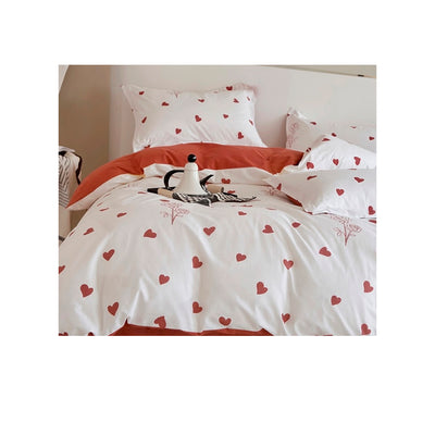 Jogo de Cama AZ Home King 3 Peças Red Romantic 2,60m x 2,80m