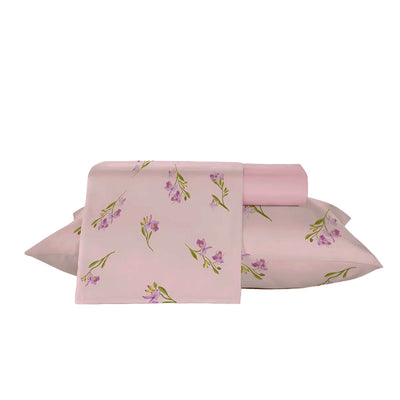 Jogo Roupa de Cama Queen 100% Algodão Teka Crystal - Orquidea