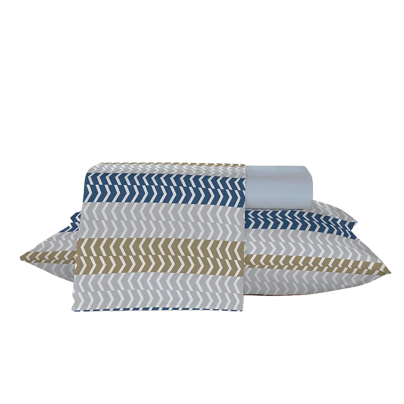 Jogo Roupa de Cama King 100%  Algodão Teka Crystal - Serenus