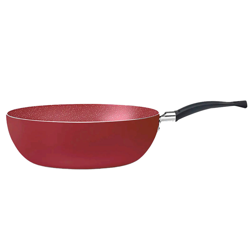 Wok Brinox Antiaderente Ceramic Life Rainbow Ø24cm 2,65 Litros Cereja