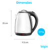 CHALEIRA ELGIN ELÉTRICA INOX - 2,0 LITROS