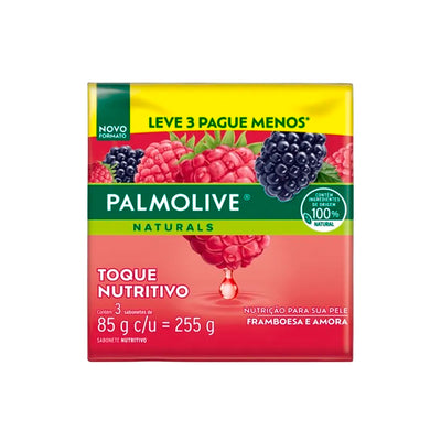 Sabonete Palmolive Naturals Framboesa e Amora com 3un de 85g