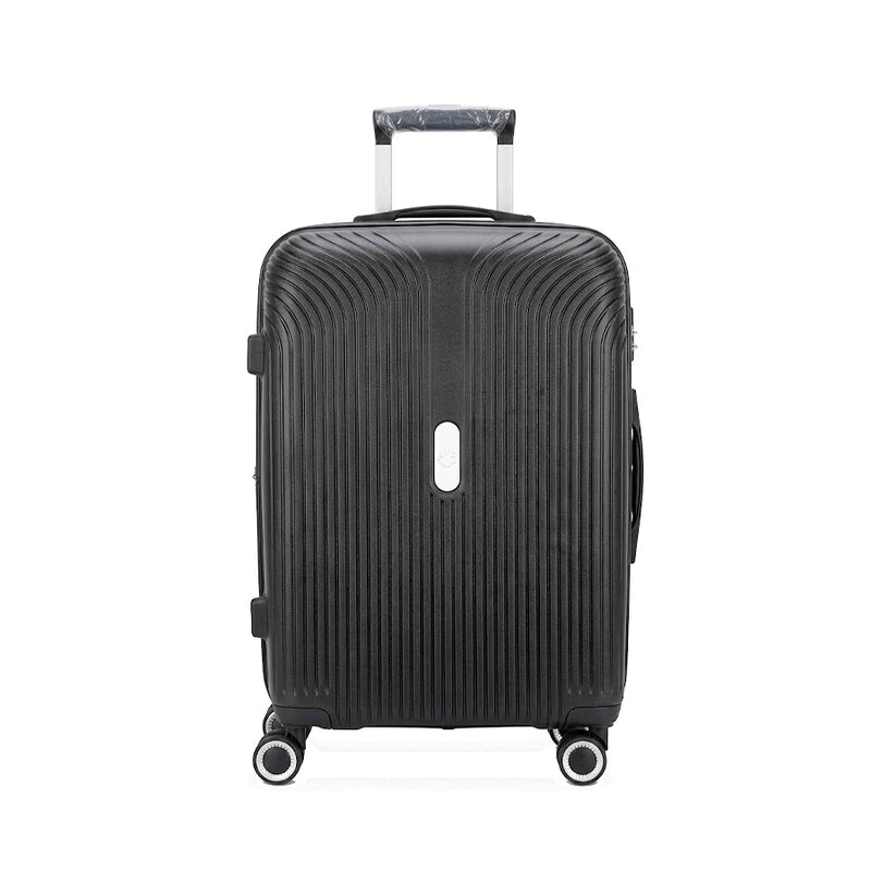 Mala de Viagem Rígida em Polipropileno 20" Black 122 com Rodas 360°