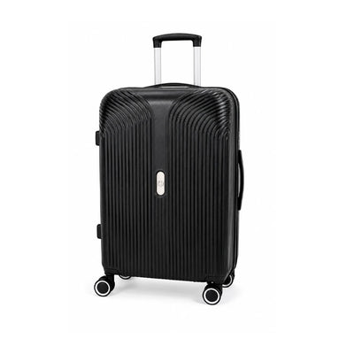 Mala de Viagem Rígida em Polipropileno 24" Black 123 com Rodas 360°