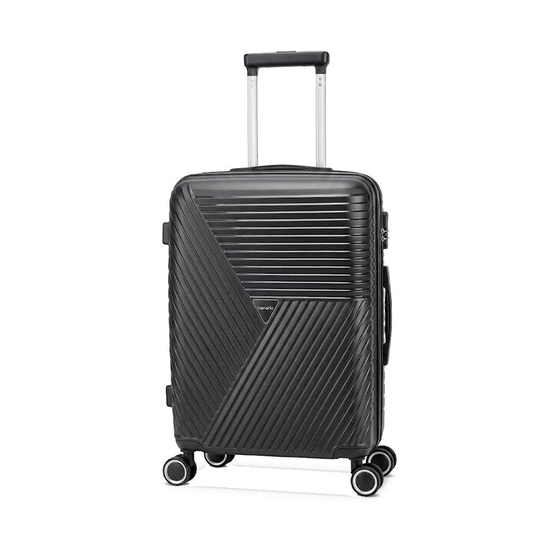 Mala de Viagem Rígida em Polipropileno 20" Black 125 com Rodas 360°