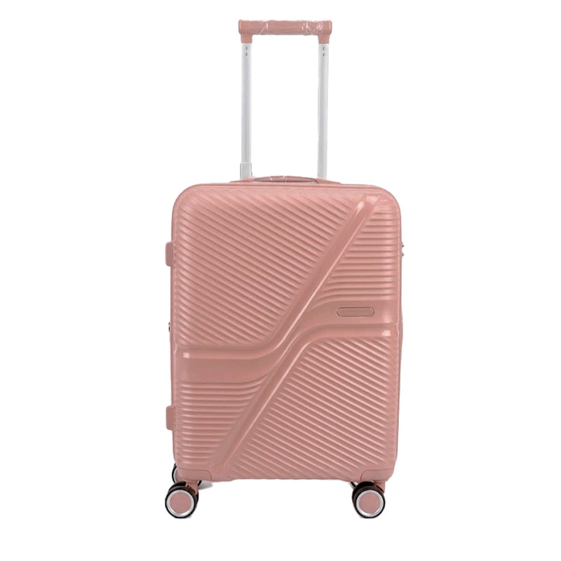 Mala de Viagem Rígida em Polipropileno 20" Rose Gold com Rodas 360°