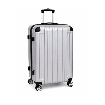 Mala de Viagem Rígida em Polipropileno 24" Silver 135 com Rodas 360°