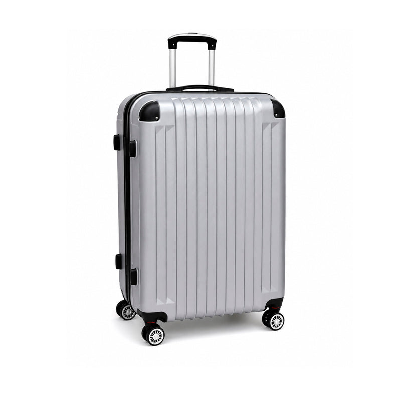 Mala de Viagem Rígida em Polipropileno 28" Silver 136 com Rodas 360°