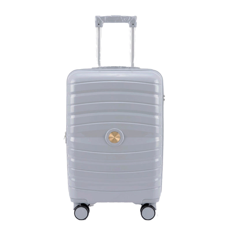 Mala de Viagem Rígida em Polipropileno 20" Grey Blue 133 com Rodas 360°