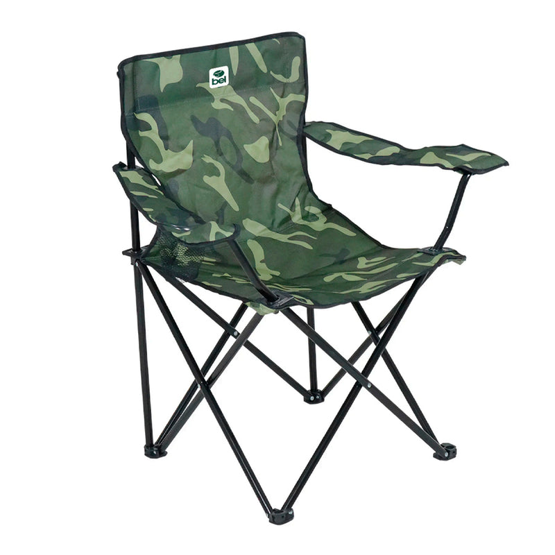 Cadeira Dobravél Araguaia Comfort Com Braço E Porta Copo Camuflada - Bel