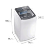 Máquina de Lavar Electrolux 14,5kg Branca Efficient Cesto inox e Jet&Clean (LEE15)