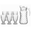 Jogo de Jarra 1,7L + 6 Copos 278ml Deli Soga - 7 Peças
