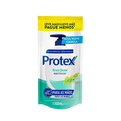 Sabonete Líquido Protex Erva Doce Para Mãos Refil - 500ml