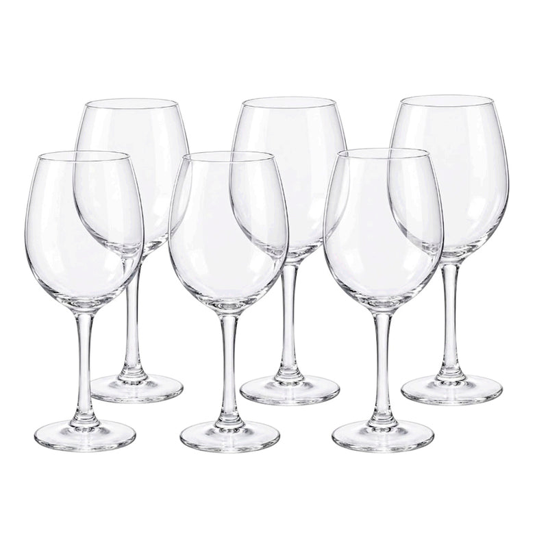 Jogo de Taças de Vidro para Vinho Vênus 6 Peças - 465ml