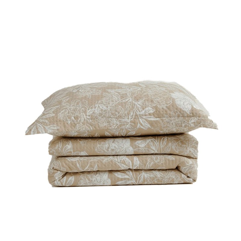 Colcha Cobre Leito Casal Flora Fendi - 3 Peças