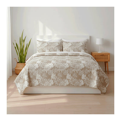 Colcha Cobre Leito Queen Flora Fendi - 3 Peças