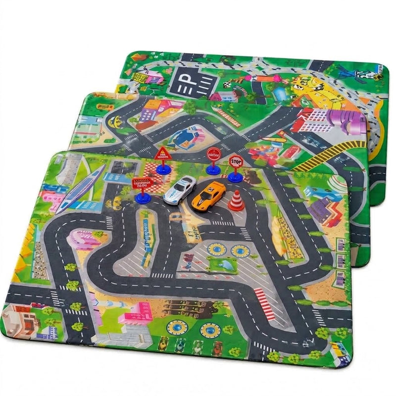 Tapete Trânsito com Acessórios Estampa Sortida (1 Unidade) 70x80x1cm - Pais e Filhos