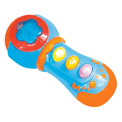 Microfone Baby Azul - Pais e Filhos
