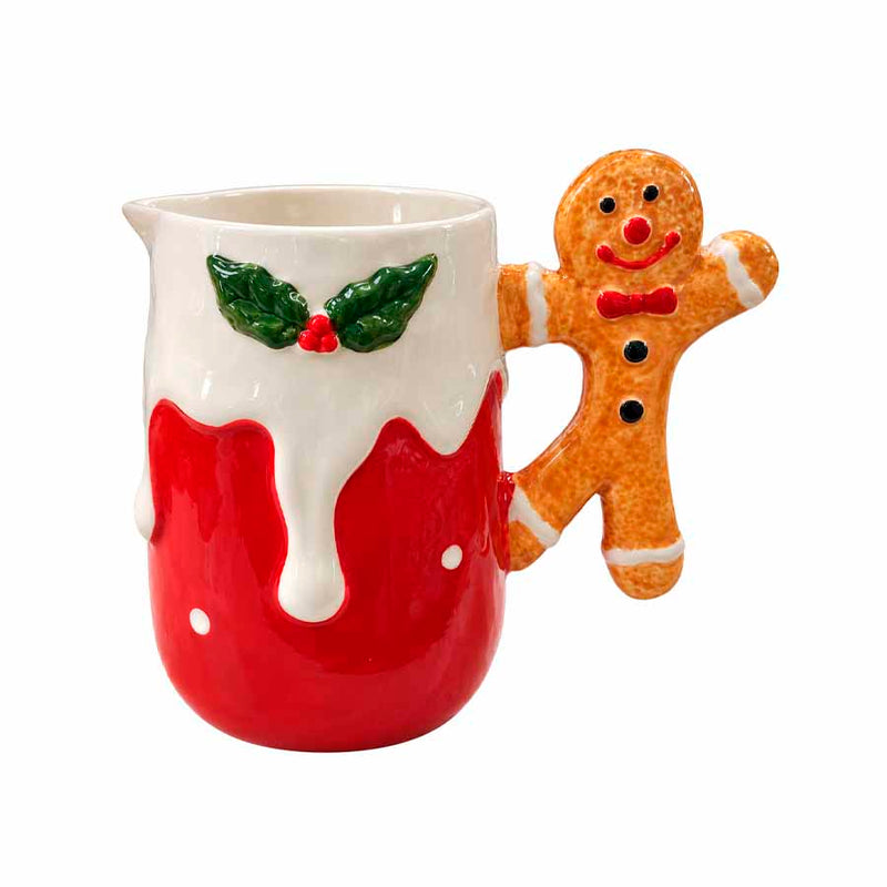 Leiteira Cookie Natalino de Cerâmica - 500ml