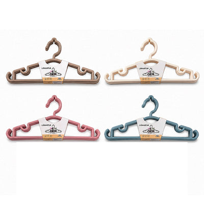Kit Cabide Plástico 5 Peças - Cores Diversas