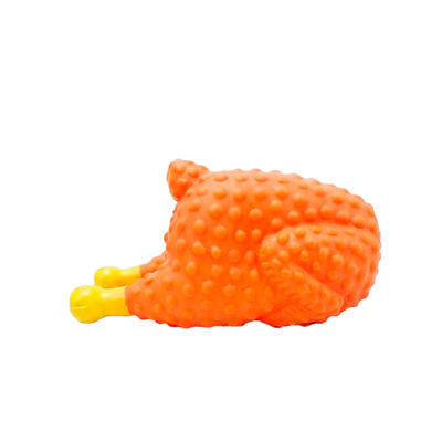 Brinquedo Pet Galinha de Borracha Macia -14cm