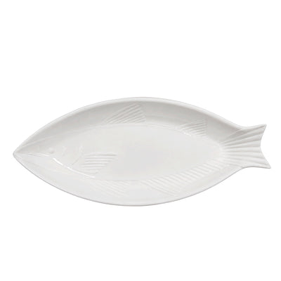Prato de Cerâmica Peixe - 47x21x4cm