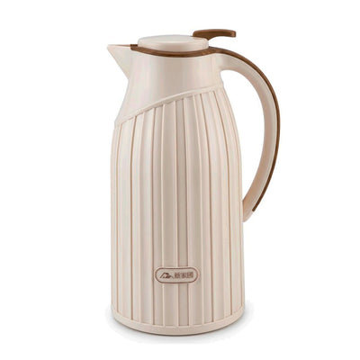 Garrafa Térmica Canelada Branca - 1,6L