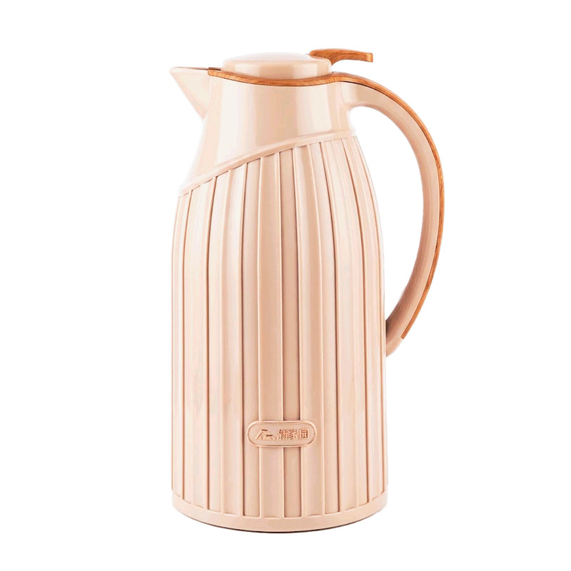 Garrafa Térmica Canelada Bege - 1,6L