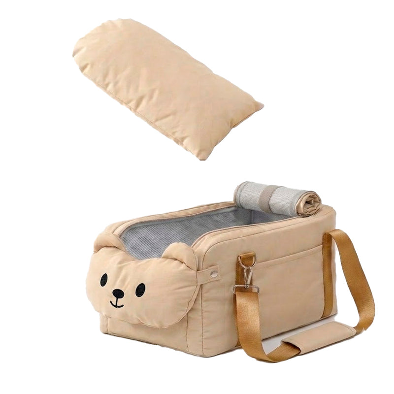 Bolsa de Transporte para Pet Ursinho Creme