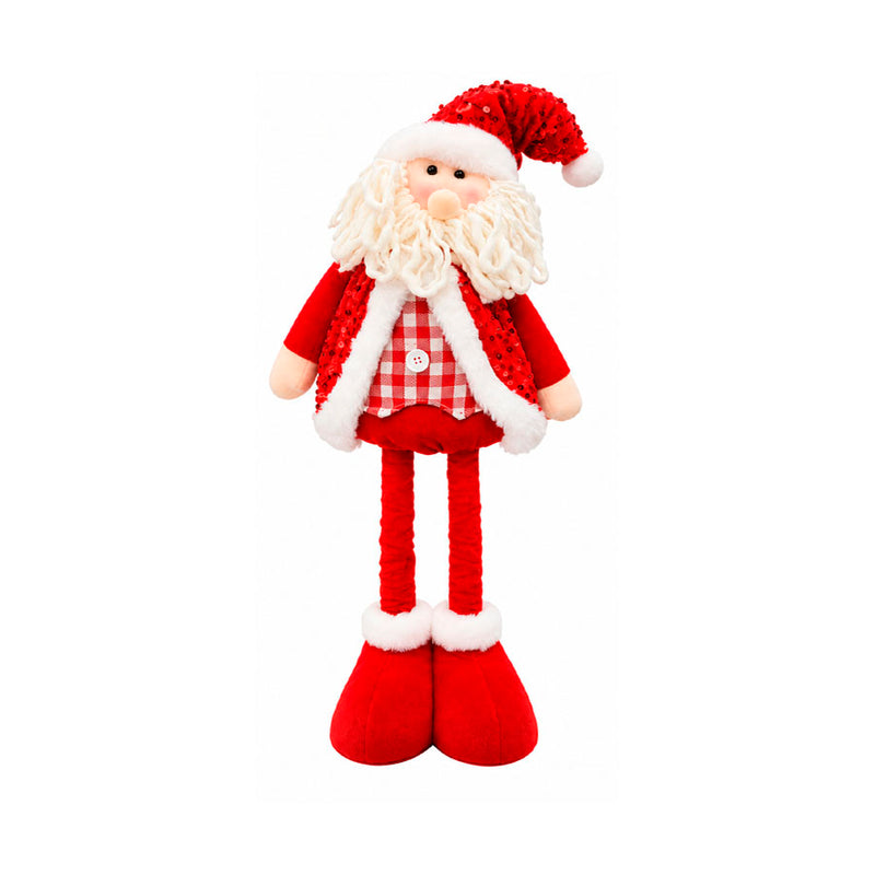 Papai Noel Retrátil com Lantejoulas (50cm a 75cm)