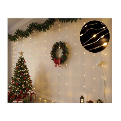 Cortina de LED Encapsulada 480 LEDs 5m - Amarelo Quente