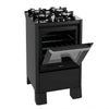 Fogão De Piso Fischer 4 Bocas Gran Cheff Gás  Bivolt - Preto