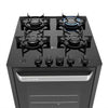 Fogão De Piso Fischer 4 Bocas Gran Cheff Gás  Bivolt - Preto