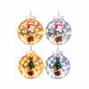 Cascata de Luz LED Natalina com 10 Bolas Decoradas Personagens Sortidos - LED Branca Fria (3m x 60cm)