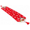 Caminho de Mesa Jacquard Natalino Boneco de Neve Vermelho - 33x178 cm