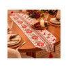 Caminho de Mesa Jacquard Natalino Bolas - 33x178 cm
